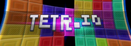 TETR.IO social-preview artwork with the game's logo over colorful falling blocks