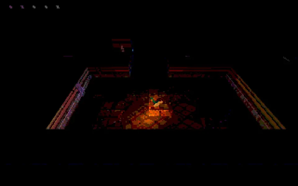 Underrun browser screenshot showing the player in a dim isometric facility